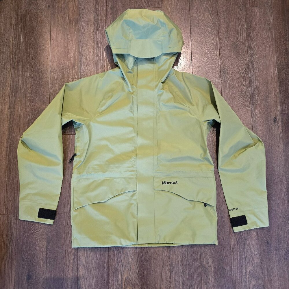 Marmot All Weather Mountain Parka Gore-Tex Olive Green TSSMR402 Men sz XL